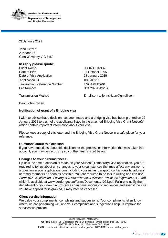 Download Australia e visa template in Word and PDF formats Photoshop template